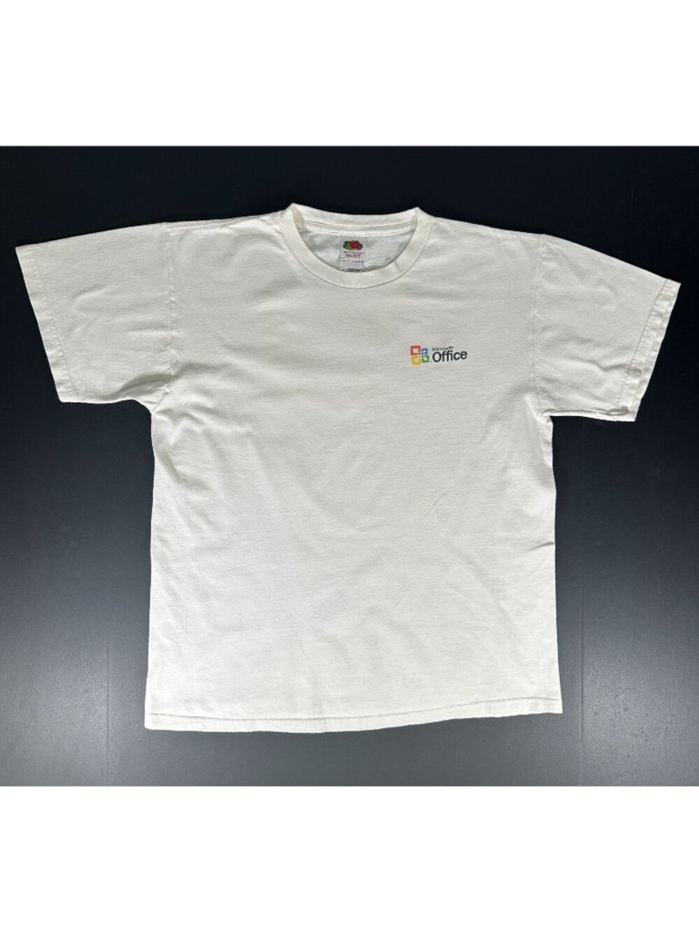 Vintage 2000s MICROSOFT OFFICE Promo T Shirt White Tee Mens LARGE